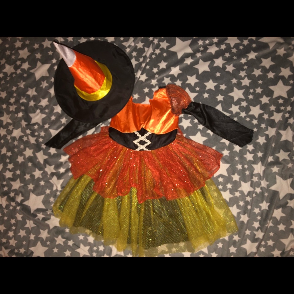 Candy corn witch costume